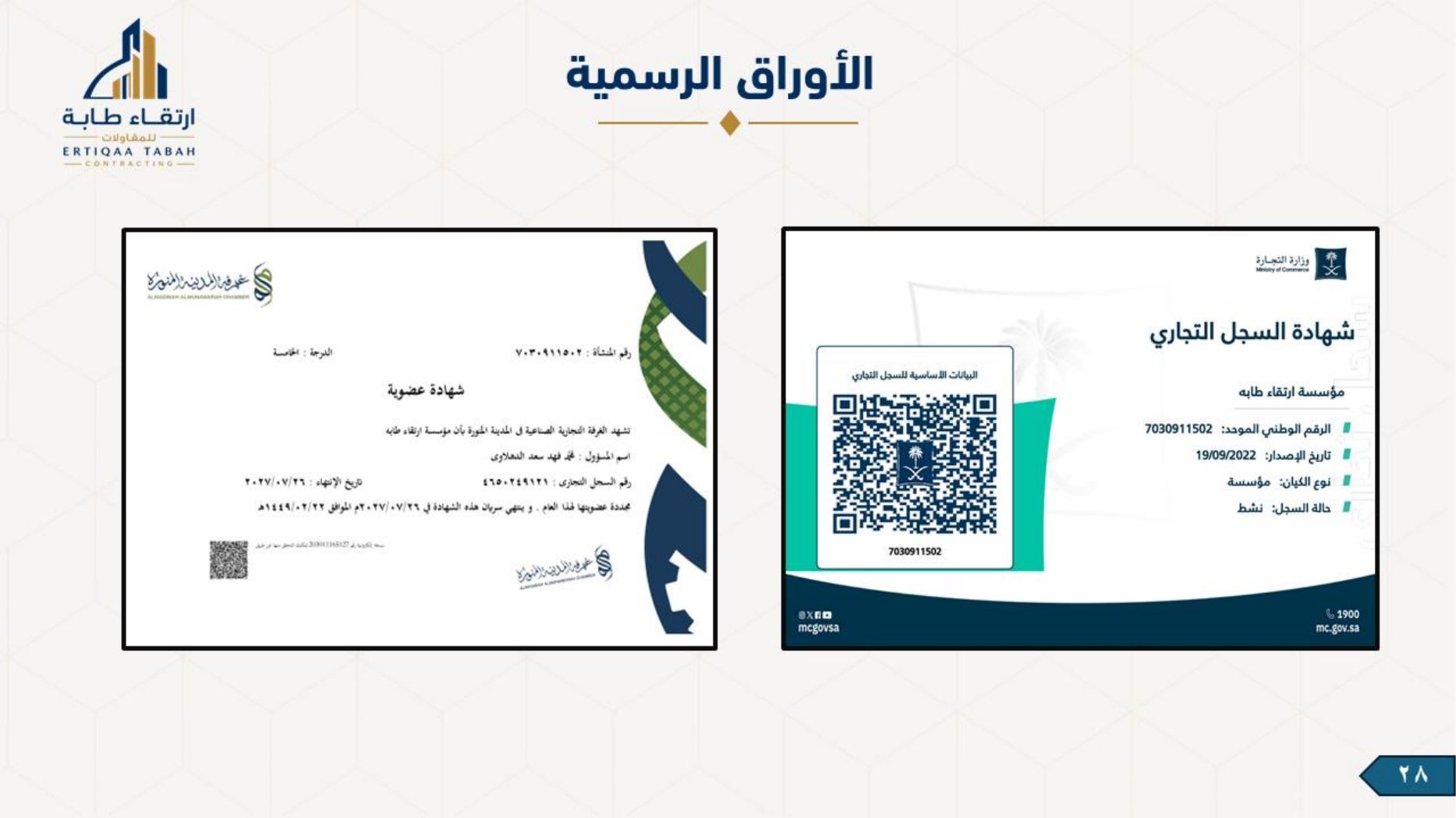 ملف شركة ارتقاء طابة — صفحة 28